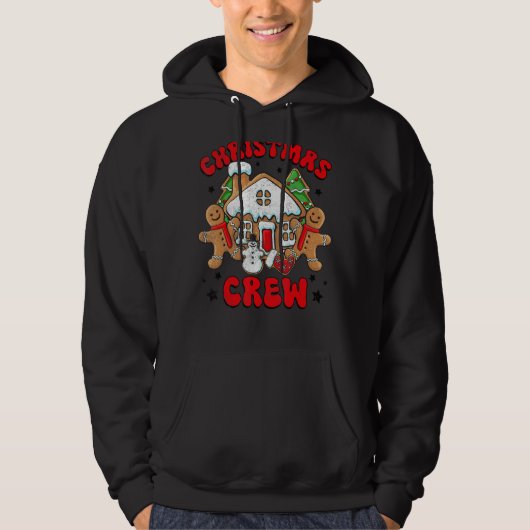 Cookie Baking Crew Christmas Xmas Team Gingerbread Hoodie (Voorkant)