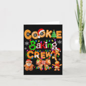 Cookie Baking Crew Cooking Coquette Bow Xmas Ginge Kaart (Voorkant)