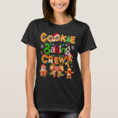 Cookie Baking Crew Cooking Coquette Bow Xmas Ginge T-shirt (Voorkant)