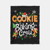 Cookie Baking Crew Cooking Lover Santa Xmas Ginger Fleece Deken (Voorkant)