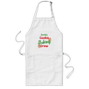 Cookie Baking Crew Custom Fun Vakantie Koken Lang Schort