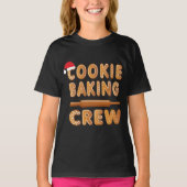 Cookie Baking Crew Family Christmas Gingerbread  T-shirt (Voorkant)