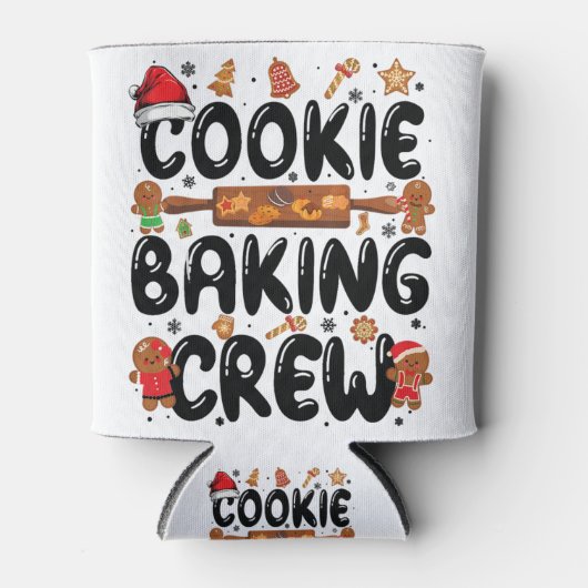 Cookie Baking Crew Family Christmas Gingerbread Te Blikjeskoeler (Voorkant)