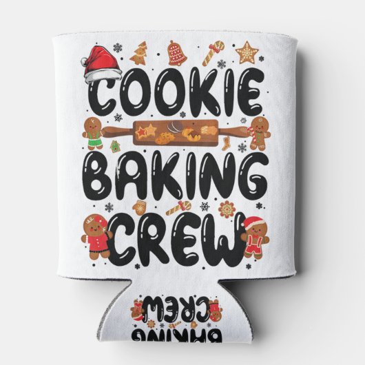 Cookie Baking Crew Family Christmas Gingerbread Te Blikjeskoeler (Achterkant)