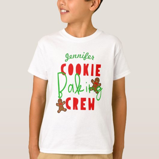 Cookie Baking Crew Fun Vakantie Koken T-shirt (Voorkant)
