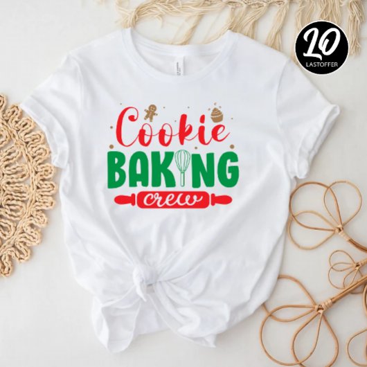 Cookie Baking Crew Funny Kerstfamilie T-shirt