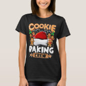 Cookie Baking Crew Funny Kerstlights Gingerbr T-shirt (Voorkant)