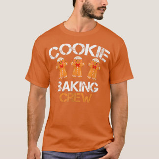 Cookie Baking Crew Funny Kerstpyjama Familie T-shirt