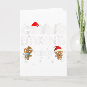 Cookie Baking Crew Gebruidbrood Kerst Kostuum P Kaart