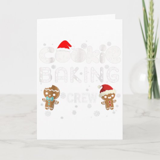 Cookie Baking Crew Gebruidbrood Kerst Kostuum P Kaart (Voorkant)