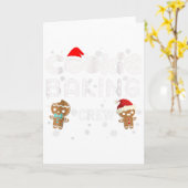 Cookie Baking Crew Gebruidbrood Kerst Kostuum P Kaart (Gele Bloem)