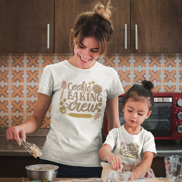 Cookie Baking Crew-gereedschap kerstwit T-shirt