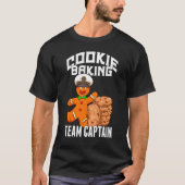 Cookie Baking Crew   Gingerbread Baking Team Capta T-shirt (Voorkant)