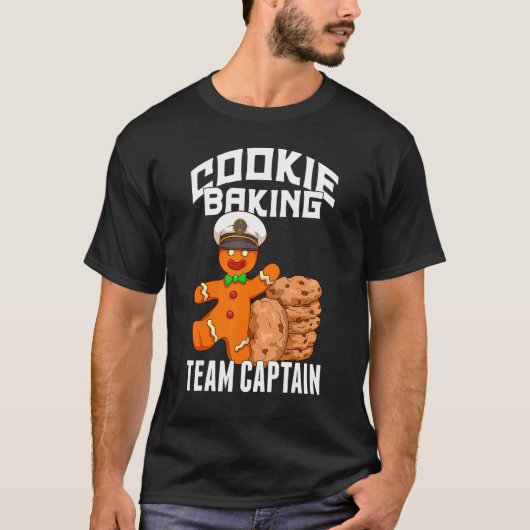Cookie Baking Crew   Gingerbread Baking Team Capta T-shirt (Voorkant)