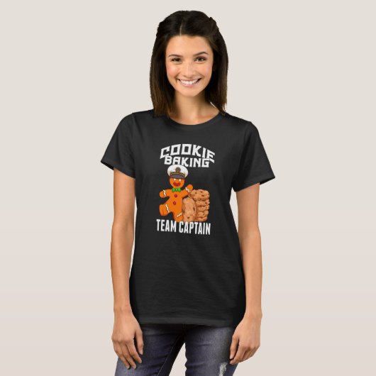 Cookie Baking Crew  Gingerbread Baking Team Captai T-shirt (Voorkant volledig)