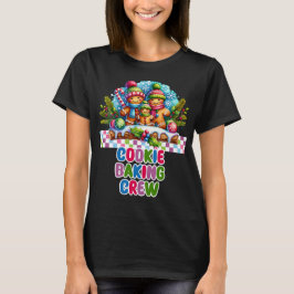 Cookie Baking Crew Gingerbread Kerst T-shirt