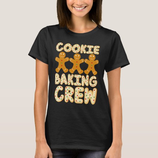 Cookie Baking Crew Gingerbread Men - Cute Family B T-shirt (Voorkant)