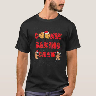 Cookie Baking Crew Gingerbread Men With Xmas Hats  T-shirt
