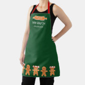 Cookie Baking Crew Gingerbread Monogram Bakken Schort (Insitu)
