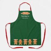 Cookie Baking Crew Gingerbread Monogram Bakken Schort (Voorkant)