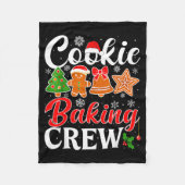 Cookie Baking Crew Gingerbread Xmas Holiday Cookie Fleece Deken (Voorkant)