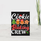 Cookie Baking Crew Gingerbread Xmas Holiday Cookie Kaart (Voorkant)