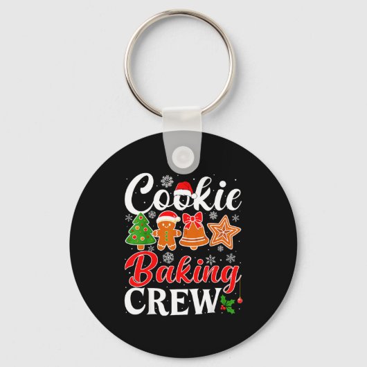 Cookie Baking Crew Gingerbread Xmas Holiday Cookie Sleutelhanger (Voorkant)