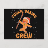 Cookie Baking Crew Gingerbrood Koekkerst Briefkaart (Voorkant)
