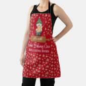 Cookie Baking Crew Gnome Red Gold Star Schort (Insitu)