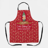 Cookie Baking Crew Gnome Red Gold Star Schort (Voorkant)