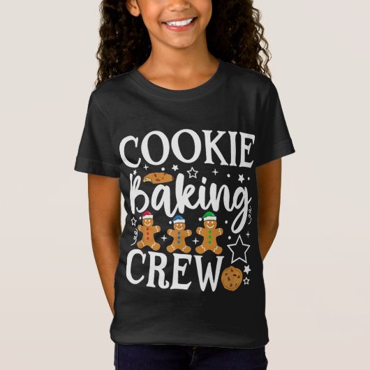 Cookie Baking Crew Grappige Groep Bijpassende Kers T-shirt (Voorkant)