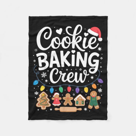 Cookie Baking Crew Holiday Squad Gingerbread Chris Fleece Deken (Voorkant)