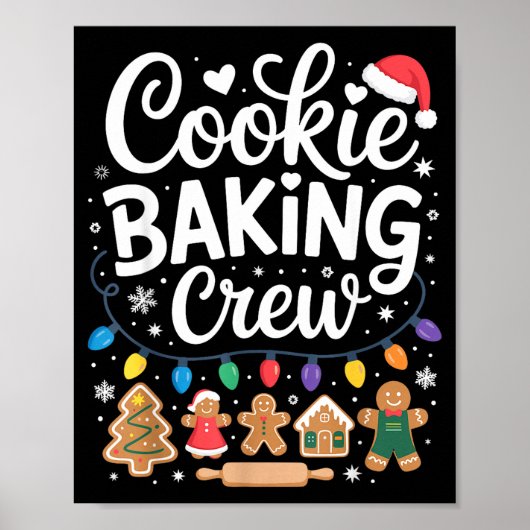 Cookie Baking Crew Holiday Squad Gingerbread Chris Poster (Voorkant)