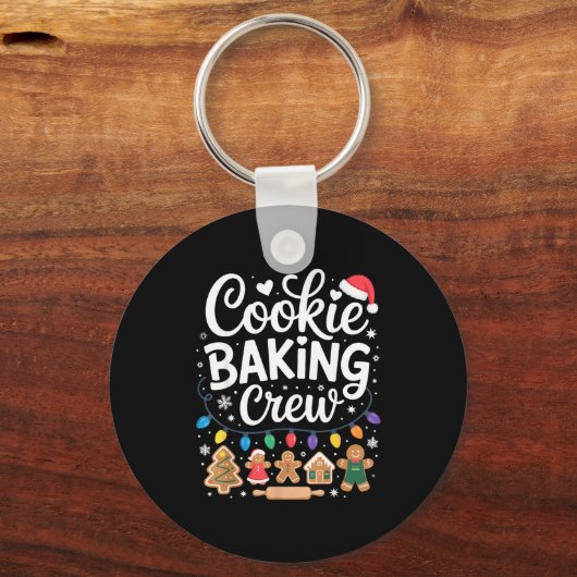 Cookie Baking Crew Holiday Squad Gingerbread Chris Sleutelhanger (Voorkant)