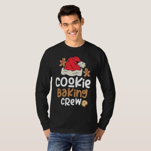 Cookie Baking Crew-kerstkerstkerstfamilie T-shirt (Voorkant volledig)