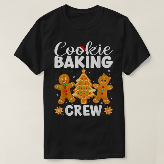 Cookie Baking Crew Kerstmis Funny Gingerbrood Gi T-shirt (Design voorkant)
