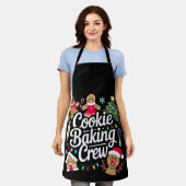Cookie Baking Crew Kerstmis Gemberbrood Rendier Schort (Gedragen)