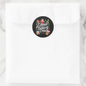 Cookie Baking Crew Kerstmis Gemberkoek Rendier Ronde Sticker (Tas)