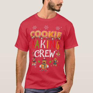 Cookie Baking Crew-kerstontbijt T-shirt