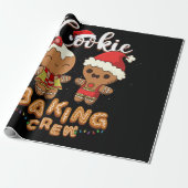 Cookie Baking Crew-kerstteam Cadeaupapier (Uitgerold)