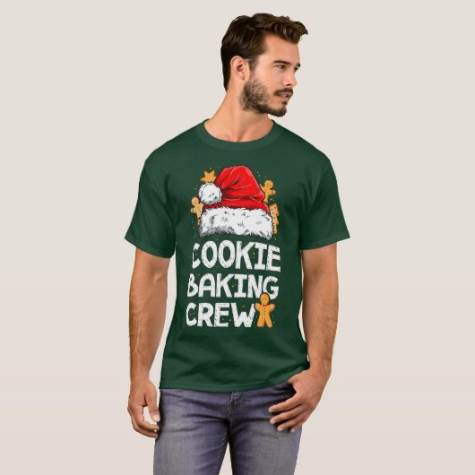 Cookie Baking Crew-kerstteam T-shirt (Voorkant volledig)