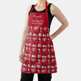 Cookie Baking Crew Monogrammed Kerstappron Schort