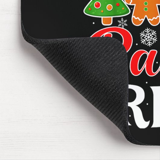 Cookie Baking Crew Peperkoek Kerst Xmas Koek Muismat (Hoek)