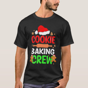 Cookie Baking Crew Prettig Kerstmis Kerstpyjama T-shirt