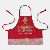 Cookie Baking Crew Red Pset met kerstgeschut Schort (Voorkant)