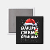 Cookie Baking Crew Shirt Grandma Matching Christma Magneet (Voorkant / Achterkant)