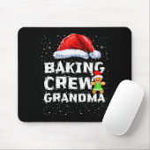 Cookie Baking Crew Shirt Grandma Matching Christma Muismat (Met muis)