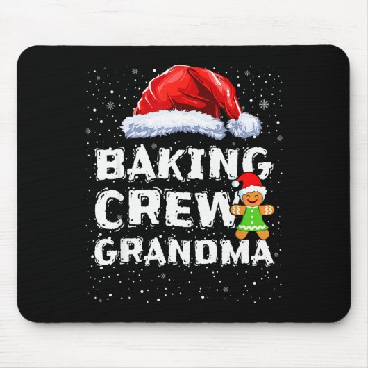 Cookie Baking Crew Shirt Grandma Matching Christma Muismat (Voorkant)