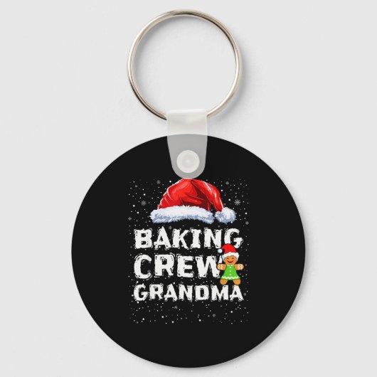 Cookie Baking Crew Shirt Grandma Matching Christma Sleutelhanger (Voorkant)