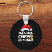Cookie Baking Crew Shirt Grandma Matching Christma Sleutelhanger (Voorkant)